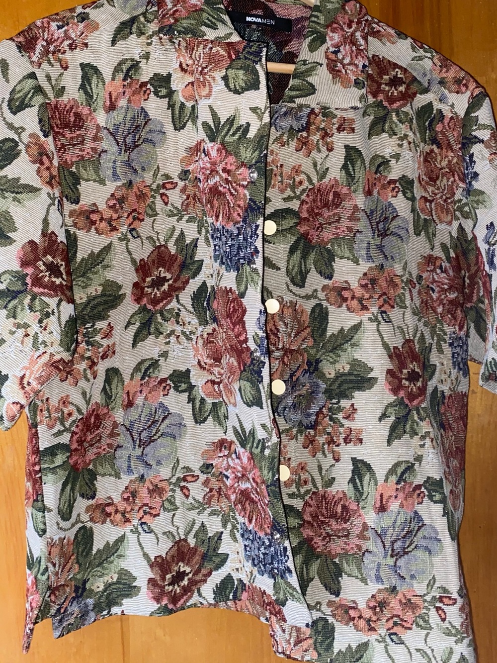 NOVAMEN Floral Button-Front Top - Multi Floral